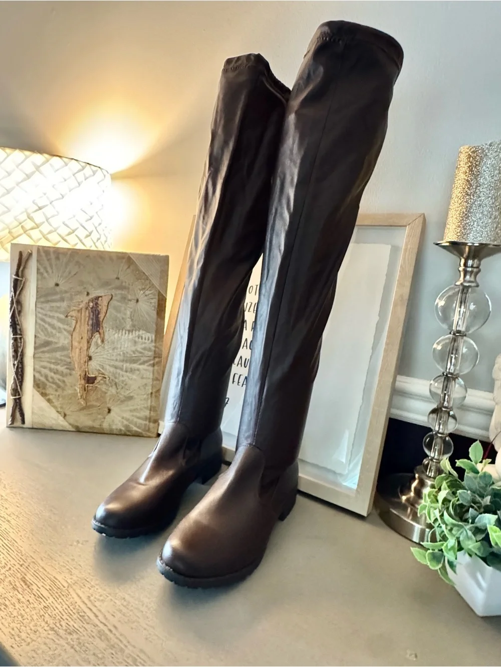 Forever Brown Over-the-Knee Riding Boots Size 8.5 NWT
